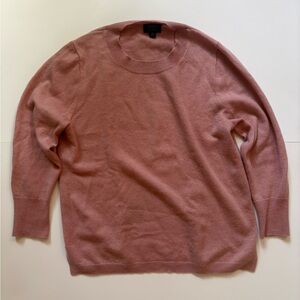J. Crew Soft Pink Cashmere Sweater